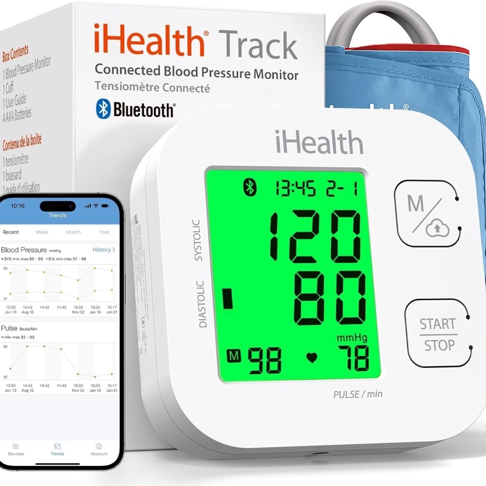 iHealth Smart Blood Pressure Monitor, Bluetooth Compatible - NEW IN SEALED BOX